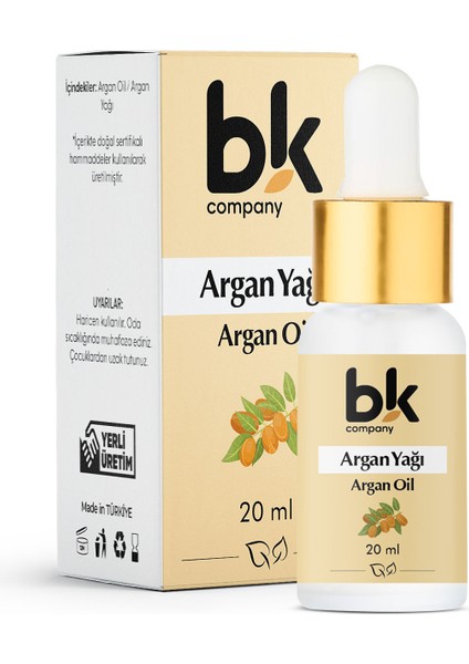Argan Yağı %100 Saf - Yoğun Nemlendirici, Derin Onarım, Işıltılı Güzellik Serum 20 ml