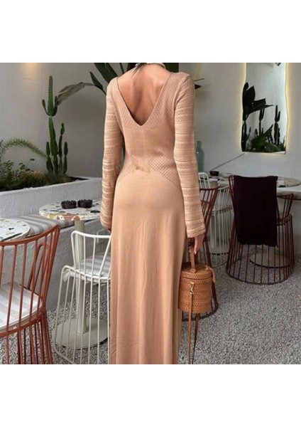 Ajur Detaylı Bisiklet Yaka Triko Elbise 2861 fırsatları