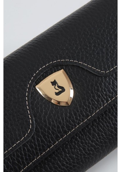 Milano Hakiki Deri Gold Detaylı Kadın Kartlık ve Cüzdan modelleri