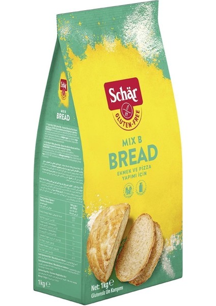 Mix B Glutensiz Ekmek Unu 1000 gr Ekmek ve Pizza Yapımı İçin 5 Adet modelleri
