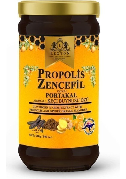 Propolis & Zencefil Katkılı Portakal Aromalı Harnup Özü 640GR