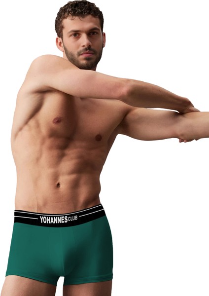 Erkek Özel Keseli Pamuklu Boxer,3'lü Paket - 3 Pack, Large, Bordo,yeşil,mavi