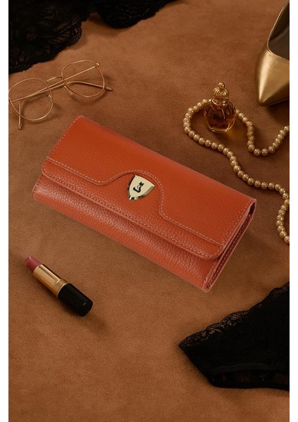 Milano Hakiki Deri Gold Detaylı Kadın Kartlık ve Cüzdan fiyatları