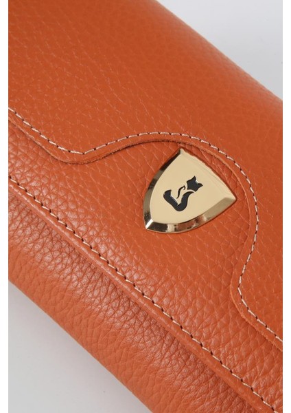 Milano Hakiki Deri Gold Detaylı Kadın Kartlık ve Cüzdan modelleri