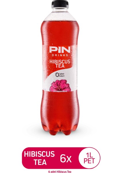 Hibiskus Çayı - Şekersiz & Kalorisiz 1 Litre x 6 Adet