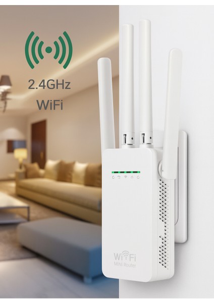 Wıfı Repeater + Router + 300MBPS/1200MBPS Beyaz fiyatları