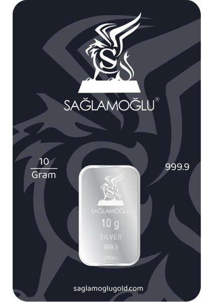 10 gr Gümüş Külçe Sağlamoğlu