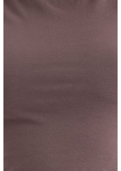 Kadın Yuvarlak Yaka Temel Askılı Atlet Brown indirimleri