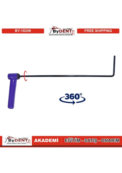 Pdr Boyasız Göçük Düzeltme Özel Çubuk Sustalı 360 Döner Kulp