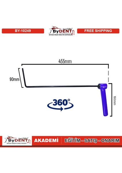 Pdr Boyasız Göçük Düzeltme Özel Çubuk Sustalı 360 Döner Kulp fiyatları
