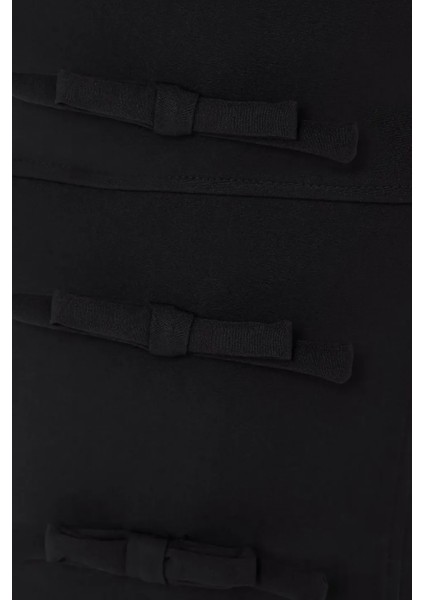 Kadın Yırtmaç Detaylı Askısız Vücut Şekillendirici Üst Siyah indirimleri