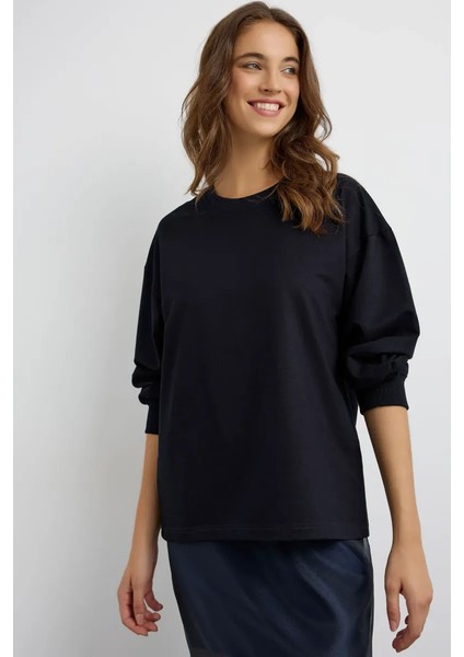 Kadın Lacivert Sweatshirt Blue modelleri