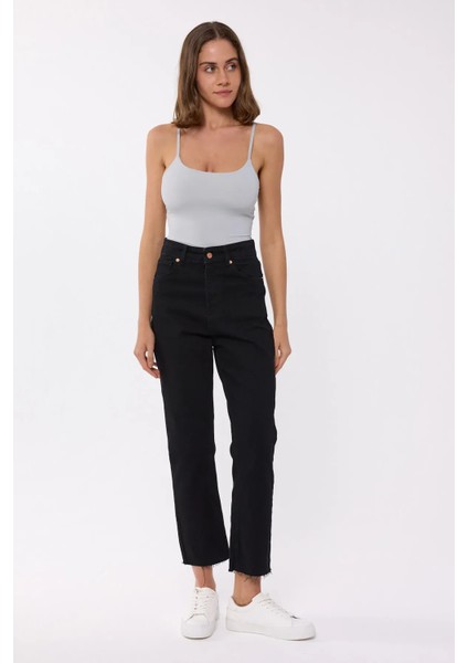 Kadın Temel Dokuma İnce Askılı Body Grey fiyatları