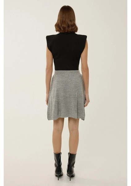 Kadın Triko Mini Etek Grey fırsatları