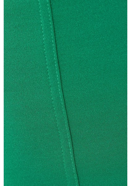 Kadın Ön Dikişli Yüksek Bel Mini Etek Green indirimleri