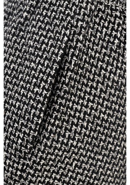 Kadın Tweed Şort Black