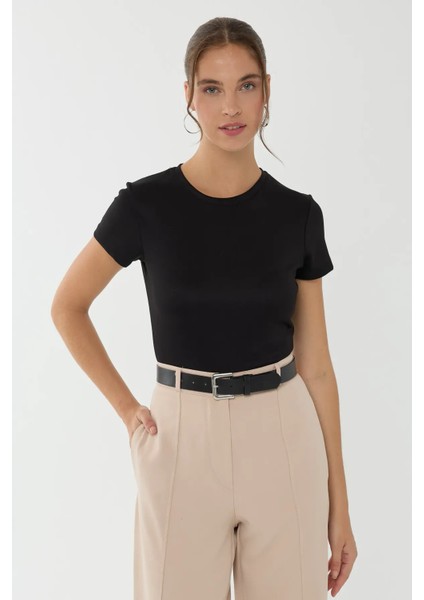 Kadın Basic Tişört Black fiyatları