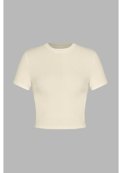 Kadın Basic Tişört Natural