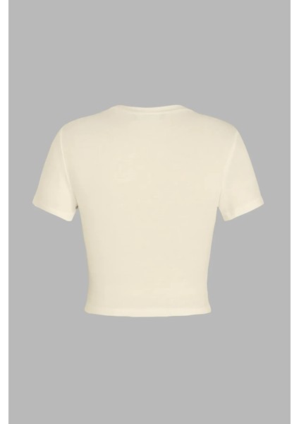 Kadın Basic Tişört Natural modelleri