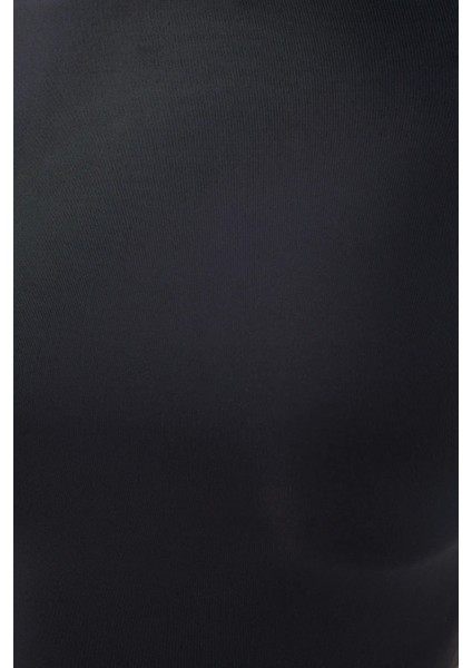 Kadın Temel Dokuma Bisiklet Yaka T-Shirt Siyah indirimleri