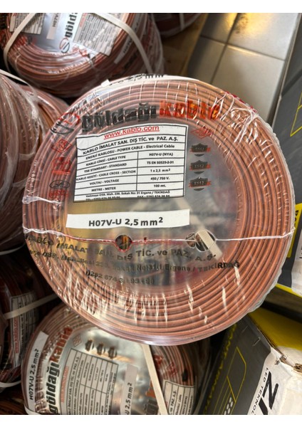 2,5 Nya Kablo Kahverengi 100 Metre