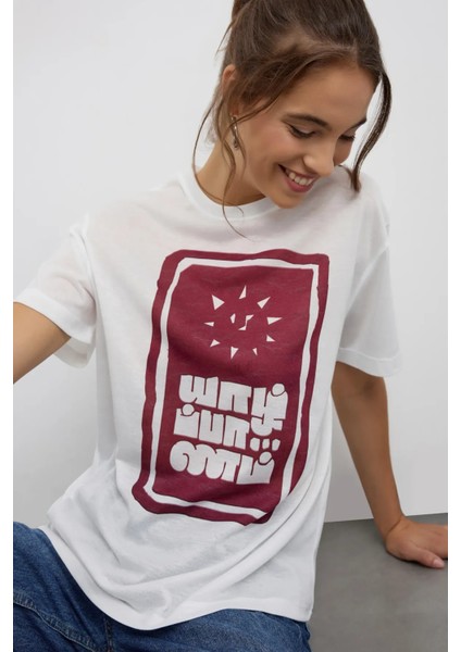 Kadın Raja Tişörtü Bordo Kırmızı fiyatları