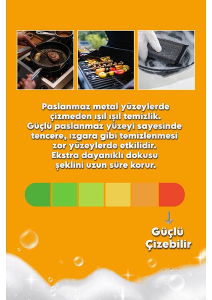 8 Adet Sihirli Inox Tel Bulaşık Süngeri – Paslanmaz Çelik, Yağ ve Kir Sökücü Sünger fiyatları