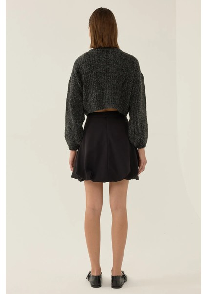 Kadın Mini Balon Etek Siyah fırsatları