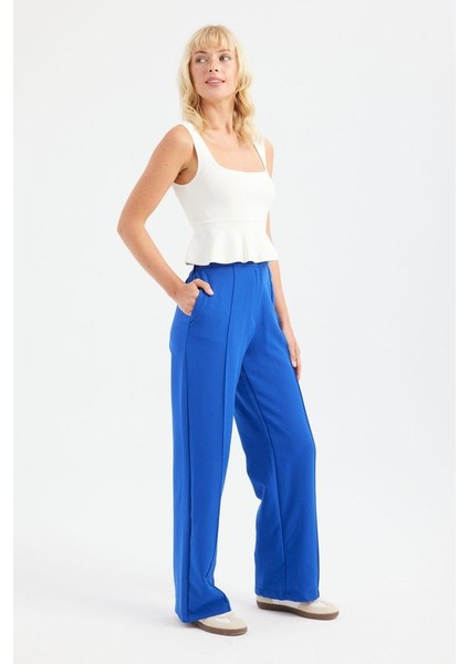 Kadın Kare Yaka Örme Volanlı Bluz White fiyatları