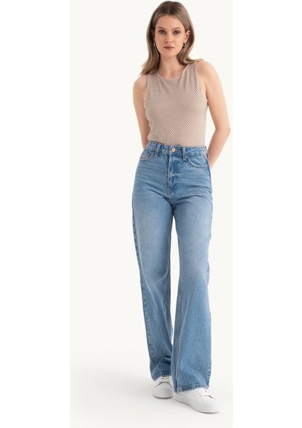 Kadın Yuvarlak Yaka Taş Süslemeli Kolsuz Vücut Bej Doğal fırsatları