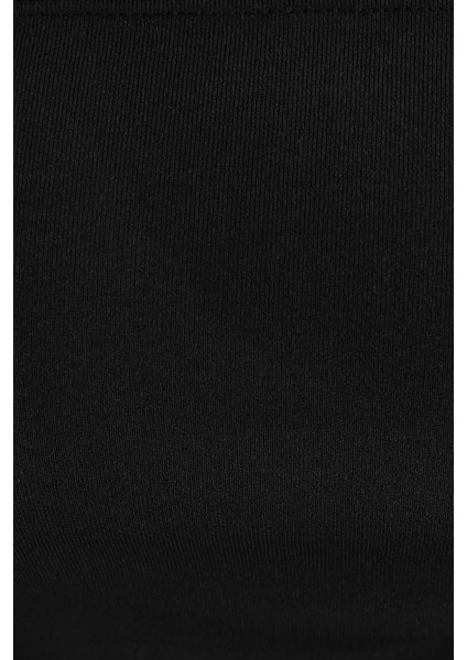 Kadın Yan Yırtmaçlı Askısız Düz Üst Kömür Grisi