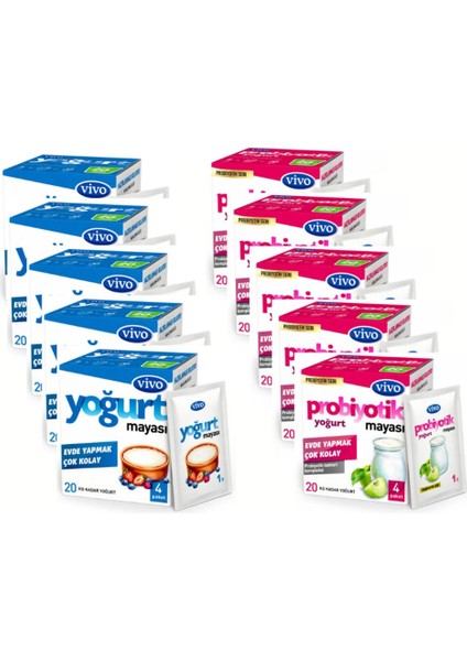 5 Adet Probiyotik 5 Adet Yoğurt Mayası