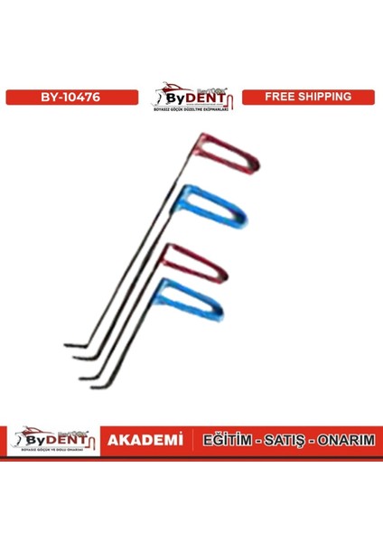 Pdr Boyasız Göçük Düzeltme 4 Parça Sustalı Çubuk Seti