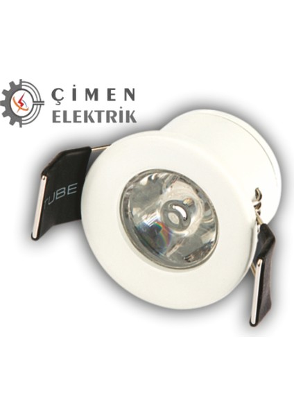 3 Adet Cata Ct 5270 1.5W Yıldız LED Spot Beyaz Kasa 6400K Beyaz Işık