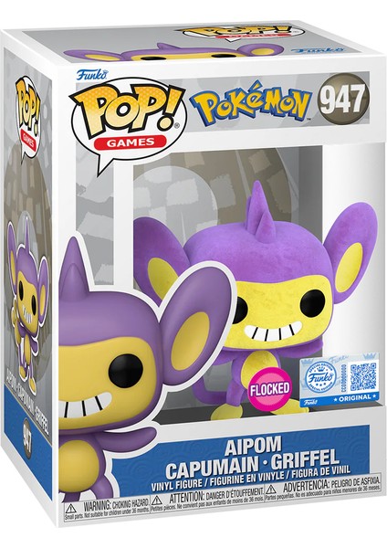 Pop! Pokemon - Aipom (Flocked) #947