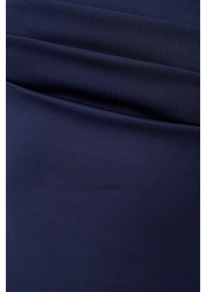 Kadın Kırışıklıklı Kare Yaka Mini Elbise Blue indirimleri