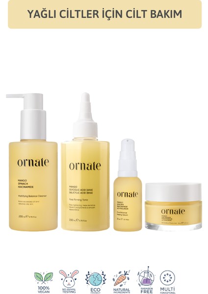 Yağlı Ciltler Için Cilt Bakım Seti