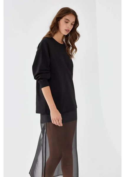 Kadın Siyah Sweatshirt Black modelleri