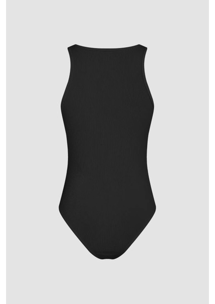 Kadın Basic Bisiklet Yaka Body Siyah modelleri