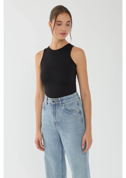 Kadın Basic Bisiklet Yaka Body Siyah indirimleri