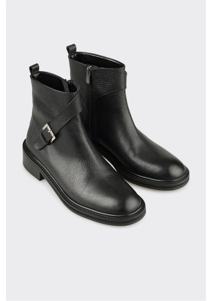 Siyah Deri Kadın Klasik Bot fiyatları