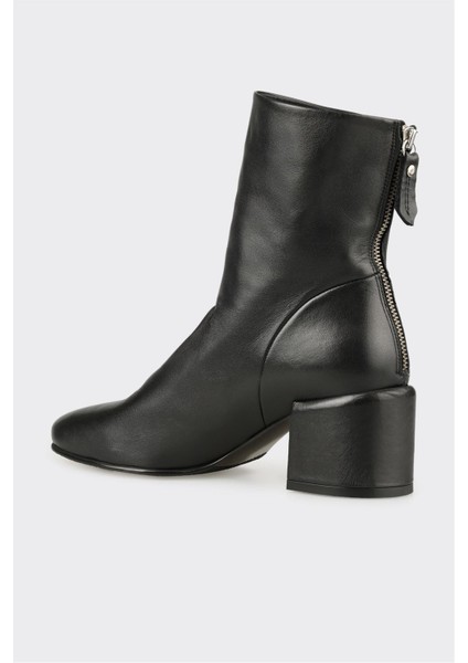 Siyah Deri Kadın Klasik Bot modelleri