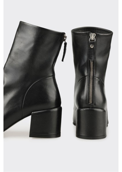 Siyah Deri Kadın Klasik Bot fırsatları