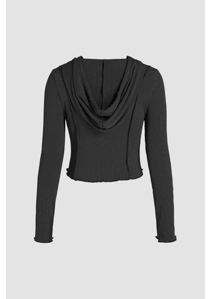Kadın Çıtçıtlı Üst Siyah fiyatları