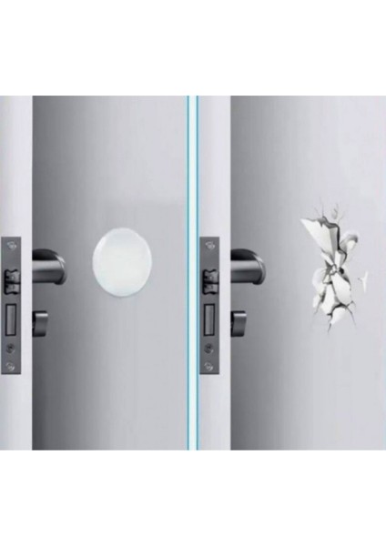 6 Adet Şeffaf Silikon Kapı Kolu Mobilya Koruma Darbe Pedi Stoper Duvar Koruyucu Kapı Durdurma Seti fiyatları