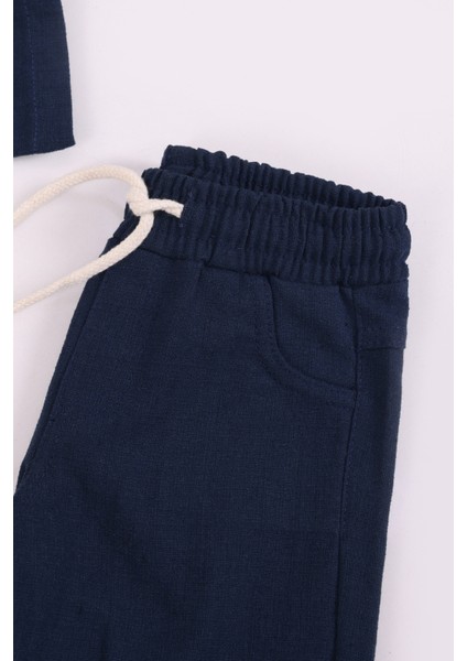 Erkek Çocuk Keten Ceket Pantolon 3'lü Takım indirimleri