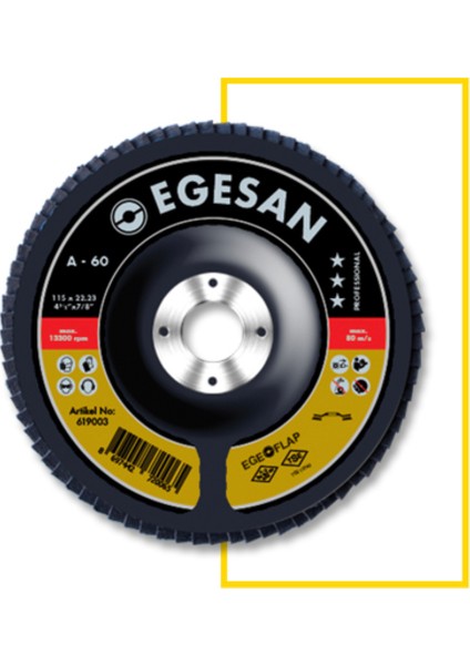 115X22 Flap Disk Ao Proserisi (10ADET)