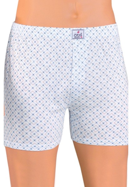 Erkek Boxer Desenli, Düğmeli (%100 Pamuk) fiyatları
