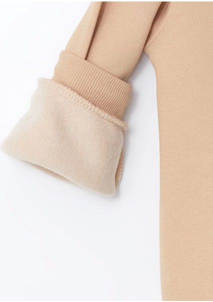 Lcw Kids Bej Kedi Baskılı Kız Bebek Sweatshirt ve Eşofman Alt 2'li modelleri