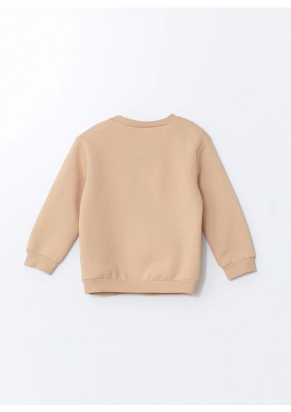 Lcw Kids Bej Kedi Baskılı Kız Bebek Sweatshirt ve Eşofman Alt 2'li fırsatları